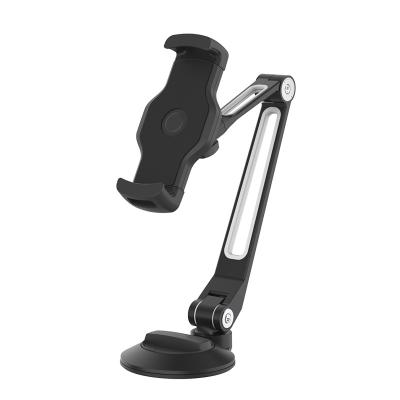 China 360 Degree Rotating 360 Adjustable Rotating 4-11 Inch Aluminum Car Phone Accessories Universal Mobile Phone Cradle Car Holder Tablet Bed for sale