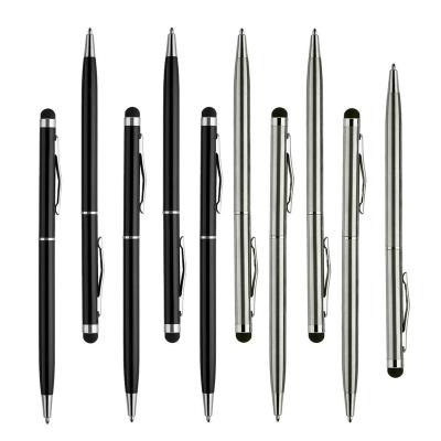 China 2 in 1 Design Phone Tablet Capacitive Tip 2 in 1 Metal Promotion Gifts Stylus Pen for sale