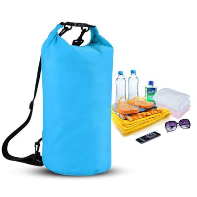 China 500D PVC Tarpaulin Waterproof Backpack Customized Double Shoulder Outdoor Dry Bag 2L for sale