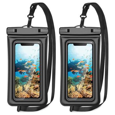 China Shockproof For Samsung iPhone Universal Water Bottom IPX8 Waterproof Phone Case Floating Dry Bag Pouch for sale