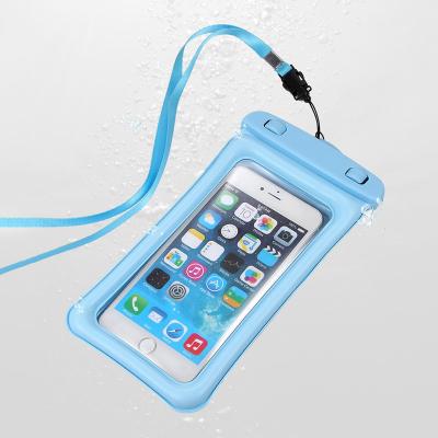 China With Strap Lanyard Custom Logo PVC Floating Universal Waterproof Dry Bag Phone IPX8 Pouch for sale