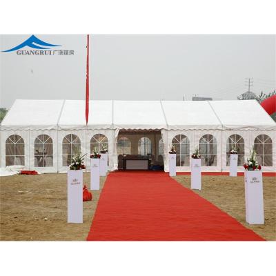 China Waterproof \ Fireproof \ Wind Resistant Large 20 x 40m Clear Frame Wedding Tent with Glass Wall Party Tents for Sale for sale