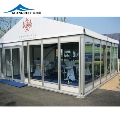 China Waterproof \ Fireproof \ Wind Resistant Outdoor 20 X 40m Large Pvc event Tent Trade Show Tent 1000 People With Sidewalls Glass curtain wall tents for exhibitions for sale