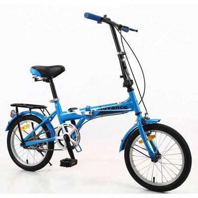 China New 2021 best-selling steel adjustable easy cleaning without speed folding bicycle second folding bicycle children's cycle for sale