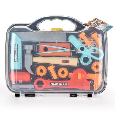 China Eco-Friendly Pretend Play Deluxe Children Educational Plastic Toy Tools Building Set for sale