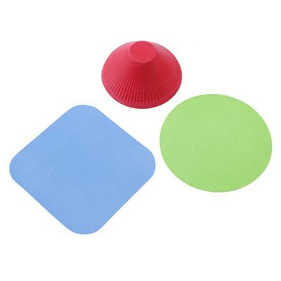 China Viable Universal Home Jar Opener Soft Silicone Pad Mat Rubber Gripper Jar Bottle Lid Openers for sale