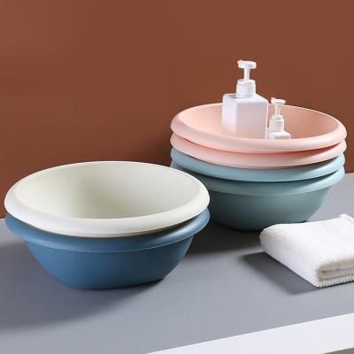 China Manufacturing Supply Minimalist Design Non-slip Thickened Bathroom Stocked Around Plastic Basin for sale