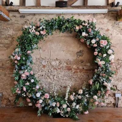 China Artificial Foliage Round Backdrop Wedding Decoration KCFA-042 High Quality Wedding Decoration for sale