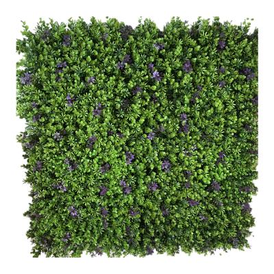 China Anti-UV Outdoor Eco-Friendly Backdrop Eco-Friendly Outdoor Artificial Decor Panel Leaf Plant Green Grass Plant Wall For Garden Wall Decor for sale