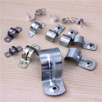 China FTTH Telecommunication Metal Pipe Clips For Repair Conduit for sale