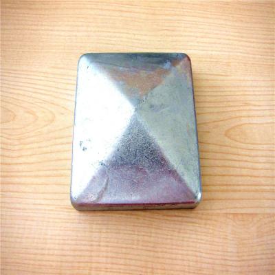 China Easily Assembled 71x71mm Pyramid Metal Mail Cap for sale