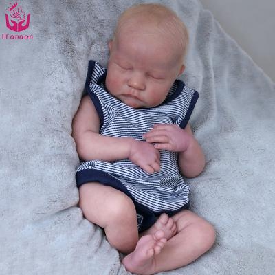 China Toy Ucanaan Levi 50Cm 20Inch Bebe Soft Cute Baby Reborn Soft Realistic Boy Doll for sale