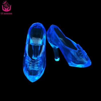 China Doll Shoes UCanaan Fashion Princess Doll Crystal Shoes Heels Sandals For Baby Dolls for sale