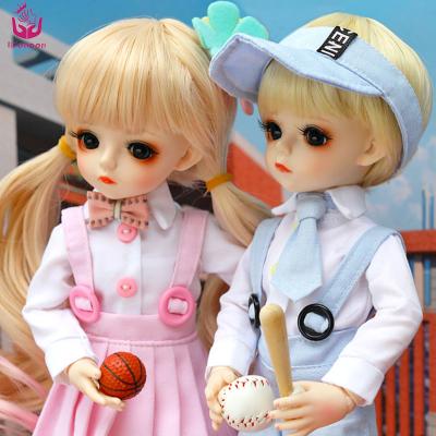 China 25 Joints Body UCanaan ABS Plastic Wholesale Doris 25 Jionted 30Cm Handmade Ball 1/6 Bjd Doll For Girl Free Shipping for sale