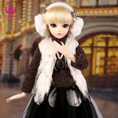 China Free Shipping 18 Joints Body 1/3 Handmade Fashion 60Cm Ball Girl Toy Customized Ucanaan Bjd Doll for sale