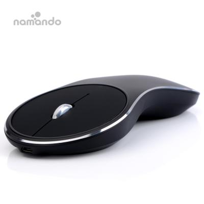 China 3D metal computer mouse 2.4G rechargeable wireless mouse with high quality namando for sale