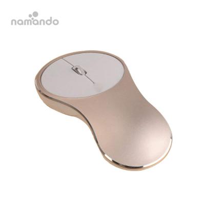 China namando high quality 2.4ghz metal mouse rechargeable 3D wireless mouse metal computer mouse for sale