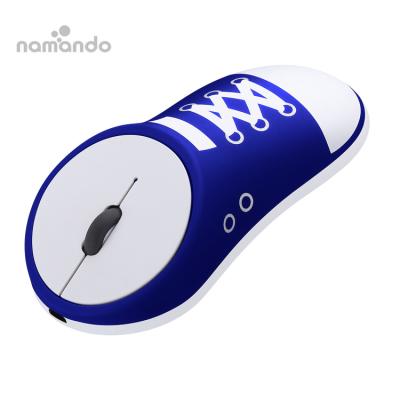 China 3D Canvas Mouse Casual Shoes Ergonomic Design Rechargeable Wireless Mouse Gifts for sale