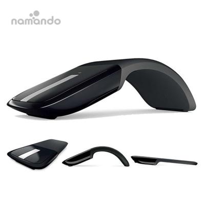 China 3D New Folding Mouse 2.4GHz Curve Optical Touch Wireless Mouse With USB Receiver For Notebook for sale