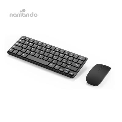 China For Ministry of Interior 2021 New Mini Keyboard 2.4GHz Wireless Ultra-thin Wireless Keyboard Mouse Suit for Desktop Laptops for sale