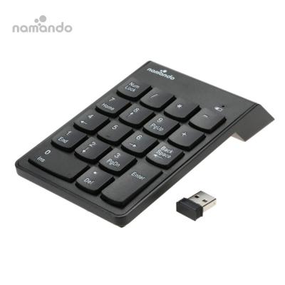 China NAMANDO factory ERGONOMIC numeric keypad 2.4g Mini Wireless usb numeric keypad 18 kys for sale