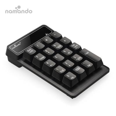 China ERGONOMIC Wireless Numeric Keypad 2.4Ghz Wireless Number Keypad With 19 Keys Waterproof namando factory for sale