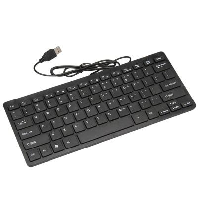 China For Laptop Mini Chocolate 87 Keys Cable Keyboard For Notebook Mini Keyboard With USB Slim Keyboard for sale