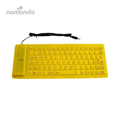 China Mini USB Keys 85 Keys 85 Keys Multimedia Silicone Gaming Keypad Portable Multilingual Waterproof Soft Keypad Foldable Laptop Computer for sale