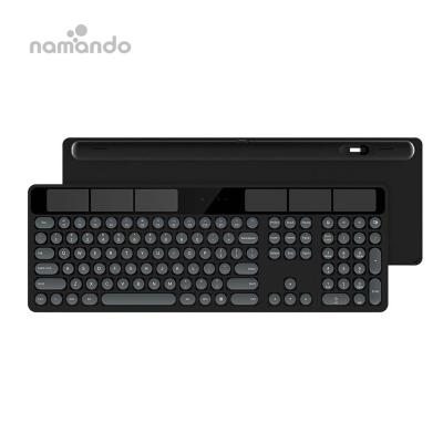 China Solar keyboard 2.4Ghz rechargeable wireless keyboard and mouse combo for namando ODM bank keyboard for sale