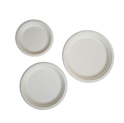 China Free Sample Disposable Biodegradable Sugar Cane Bagasse Paper Plates Paper Plates for sale