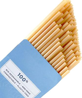 China 2021 New Design Biodegradable Compostable Plastic Free Sugar Cane Stored Sugarcane Drinking Straws for sale