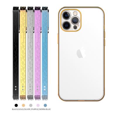 China Shockproof Plated 3D Carving TPU Case For iPhone 13 13 Mini 13 Pro 13 Pro Max for sale