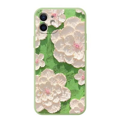 China Oil Painting Flower Shockproof Case For iPhone 13 13 mini 13 pro 13 pro max for sale