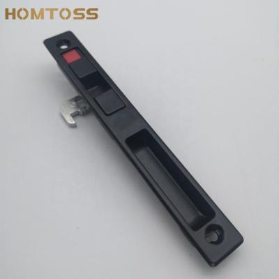 China Side Black Color SDL10 Single Sliding Door Lock Window Handle Zinc Alloy Lock for sale