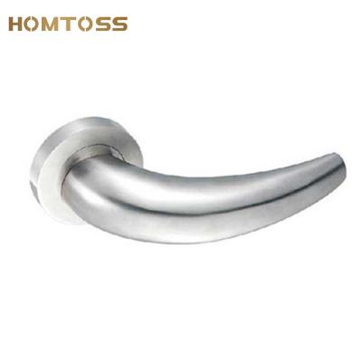 China Modern Heavy Solid Door Lock SSLH19 Stainless Steel Lever Door Handle for sale