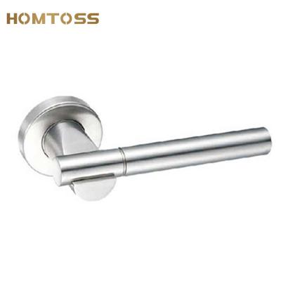 China Modern heavy solid door lock SSLH21 stainless steel lever door handle for sale