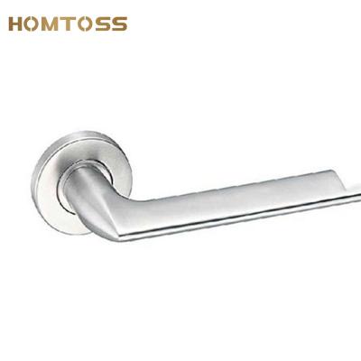 China Modern Heavy Solid Door Lock SSLH27 Stainless Steel Lever Door Handle for sale