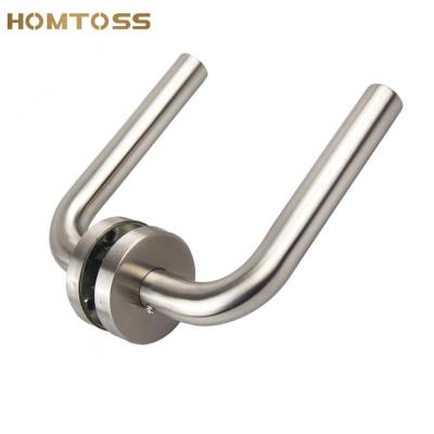 China SSLH43 Modern Hollow Type Stainless Steel Tube Lever Door Lock Handle for sale