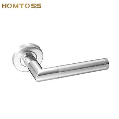 China SSLH45 Modern Hollow Type Stainless Steel Tube Lever Door Lock Handle for sale