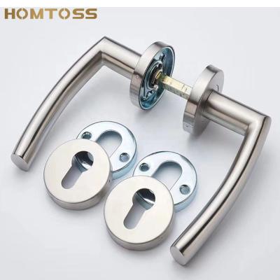 China SSLH47 Modern Hollow Type Stainless Steel Tube Lever Door Lock Handle for sale