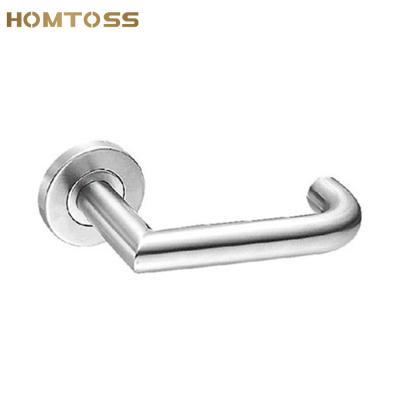 China SSLH53 Modern Hollow Type Tube Lever Door Stainless Steel Handle for sale