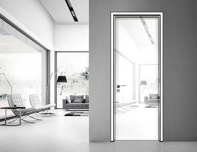 China Aluminum frame white formica high gloss interior doors for bedroom for sale