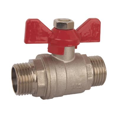 China MxM Water Level Tee MxM Straight Brass Valve Package Valve Ball Valve Ball Valve System Heating ANTAN for sale