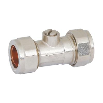 China OLD UK General Market Saving Popular Brass Shut Off Valve 15mm 22mm For Copper Pipe for sale