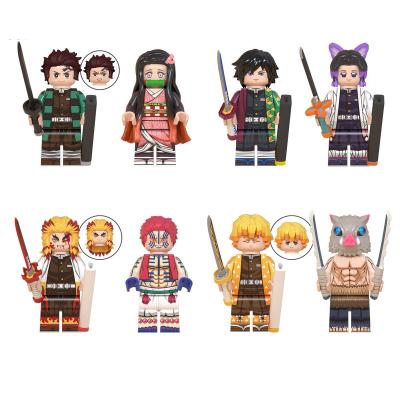 China Anime Kimetsu Anime No Collectible Toys 8 Style Demon Slayer Model Min Action Figure Building Blocks by Yaiba for sale