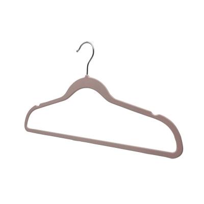 China Durable Gear Hanger Pink Patent Shape ABS Non Slip Plastic Rubber Coat Hangers for sale