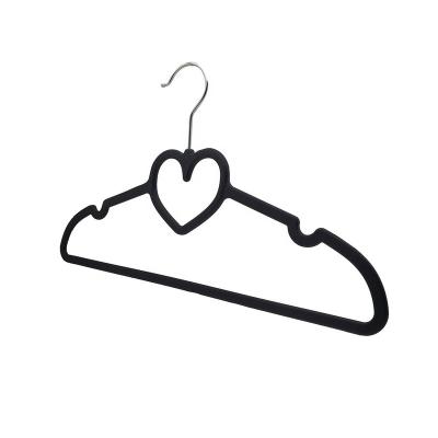 China Durable Gear Hanger Lover Heart Patent Shape ABS Non Slip Plastic Rubber Coat Hangers for sale