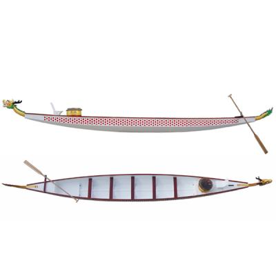 China Hot Selling Fiberglass IDBF Approved 12 Person Fiberglass Dragon Boat for sale