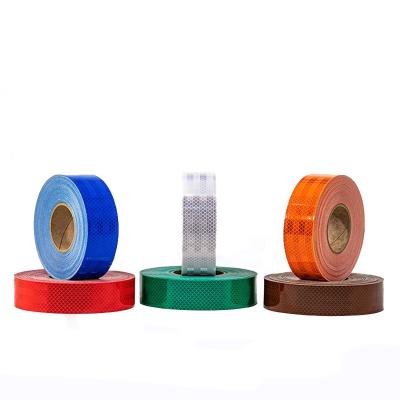 China Tearable Prismatic Reflective Tape Adhesive Reflective Sticker For Sign Post for sale