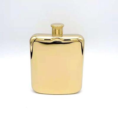 China Custom Logo 6 Ounce Stainless Steel Hip Liquor Transitional Whiskey Flask for sale